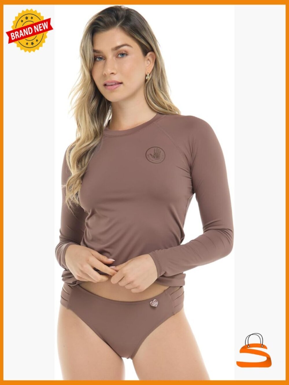 Long Sleeve Rash Guard with UPF 50 Sun Protection